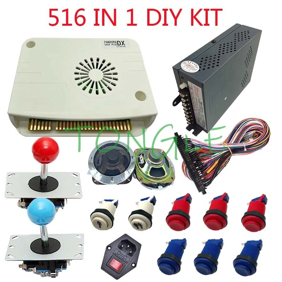 Arcade Cabinet Diy Kit 2 Player - لوحة ألعاب أركيد عمودية SAGA PLUS