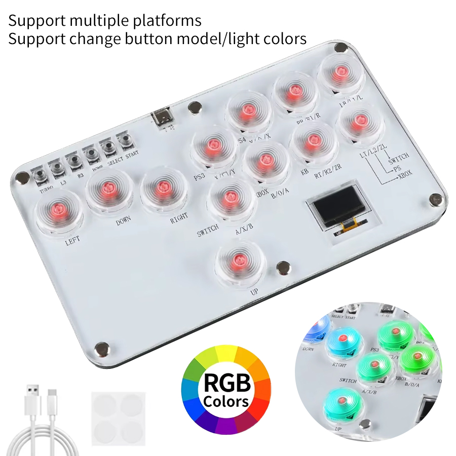 Arcade Fight Stick Hitbox Leverless - Hitbox Leverless تحكم القتال العصي مخصص