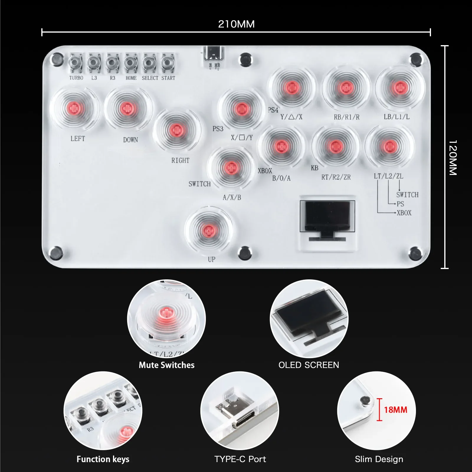 12 مفتاحًا لجميع الأزرار عصا ا - مراجعة Arcade Fight Stick Hitbox Leverless وسعره