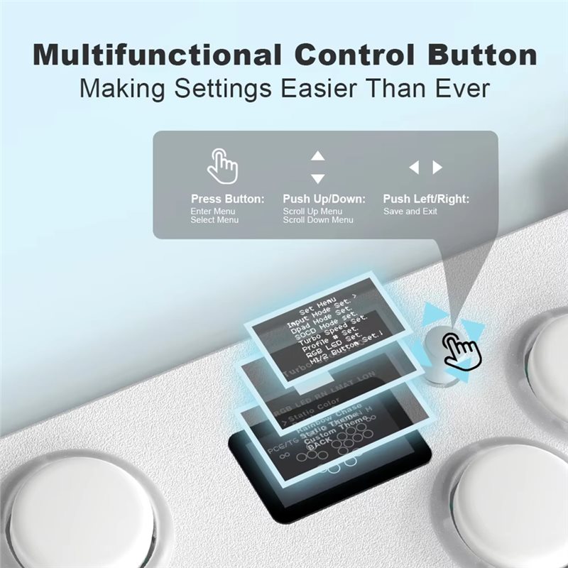 AY14 - عصا ألعاب معدنية بدون ع - مراجعة Arcade Stick For Ps5 Pc Switch وسعره