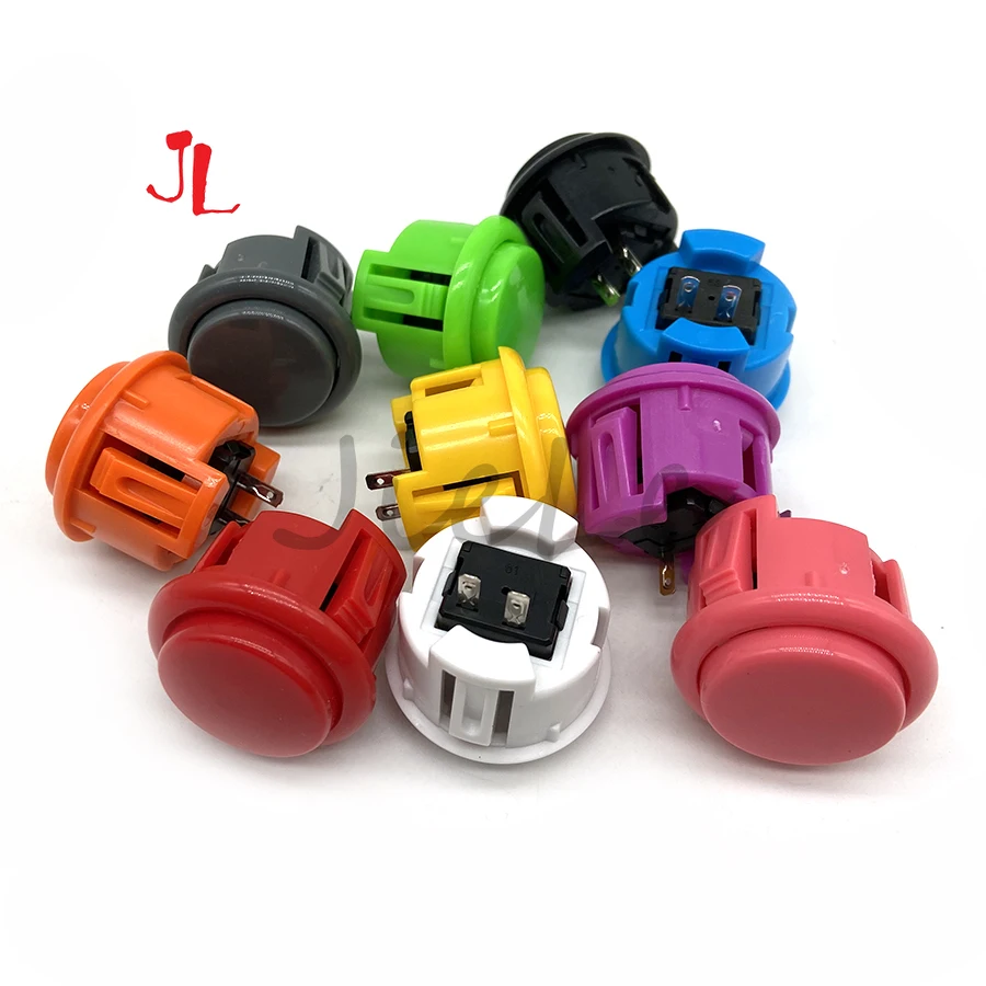 12 قطعة 24 مللي متر 30 مللي مت - مراجعة Arcade Buttons 24Mm 30Mm Snap In وسعره