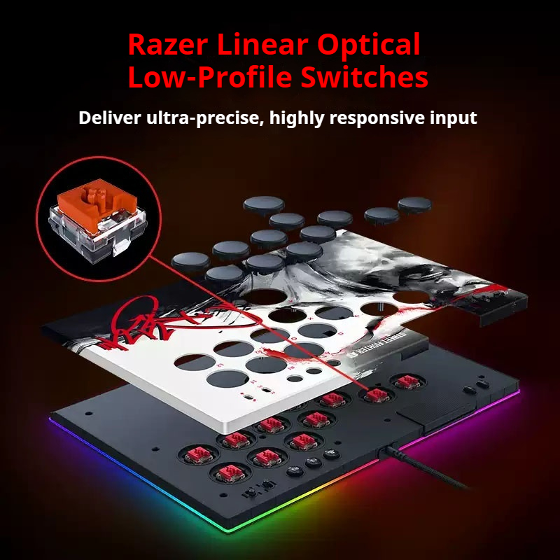 وحدة تحكم ألعاب Razer Kitsune  - مراجعة Arcade Fight Stick Hitbox Leverless وسعره