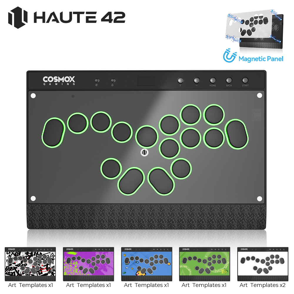 هوت 42 المغناطيسي C16-S عصا ال - مراجعة Arcade Fight Stick Hitbox Leverless وسعره