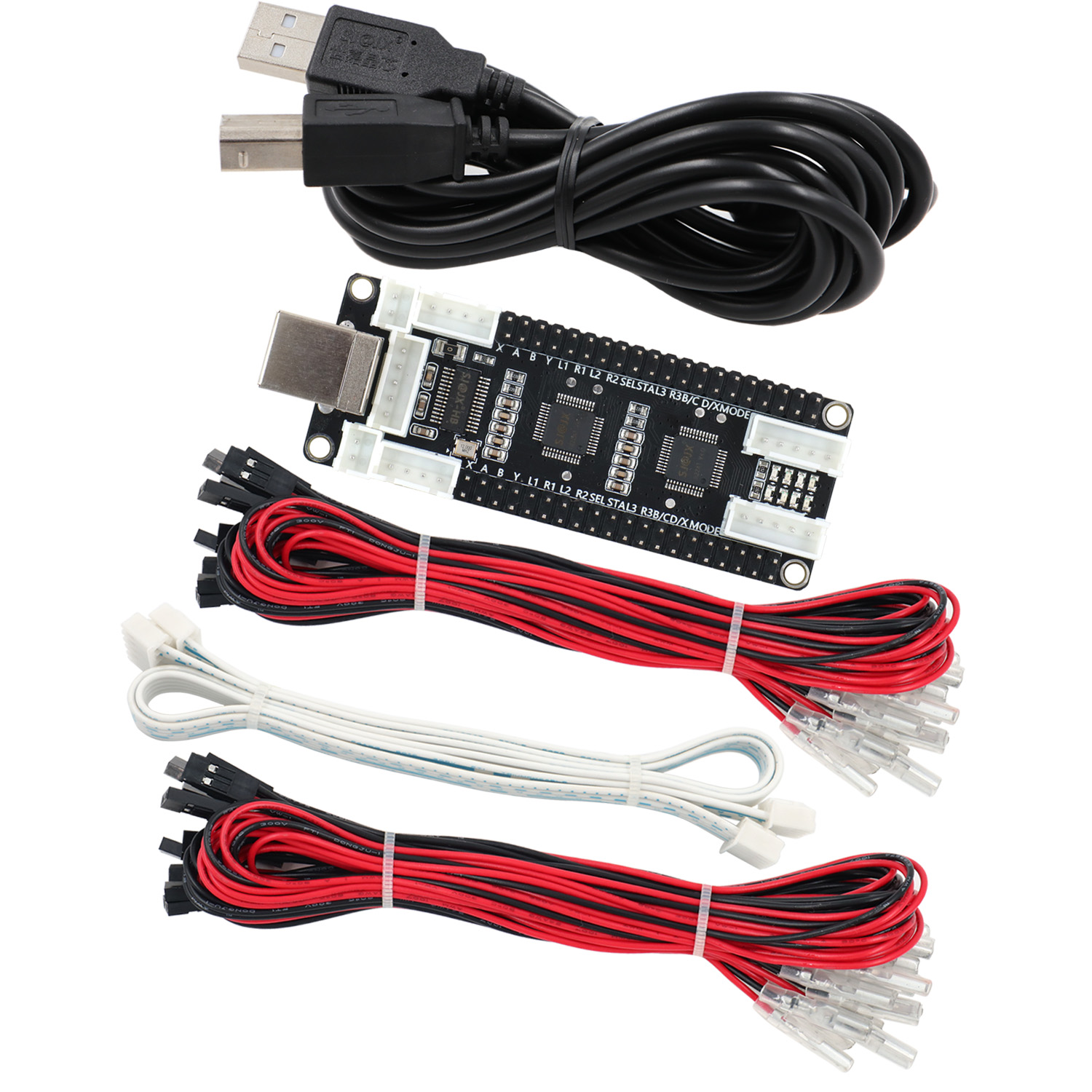 SJ @ JX ممر لعبة 2 لاعب USB ال - مراجعة Arcade Encoder Board Zero Delay Usb وسعره