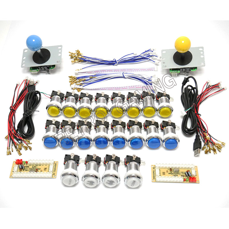 جديد ممر صفر تأخير USB التشفير - مراجعة Arcade Cabinet Diy Kit 2 Player وسعره