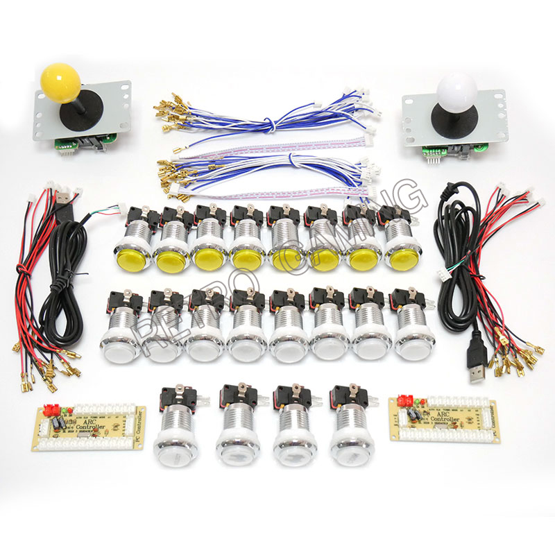 جديد ممر صفر تأخير USB التشفير - مراجعة Arcade Cabinet Diy Kit 2 Player وسعره