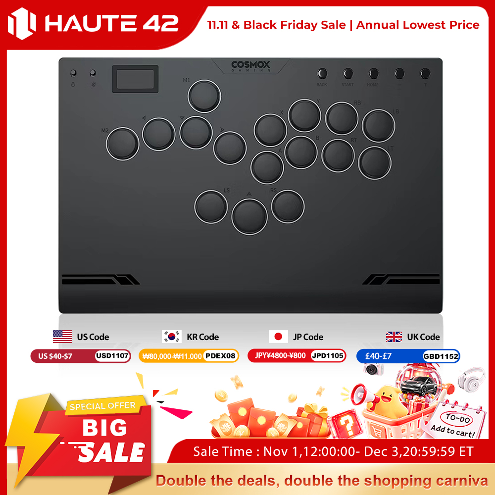 وحدة تحكم هاوت42 إم جين2 من سب - مراجعة Arcade Fight Stick Hitbox Leverless وسعره